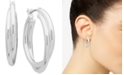 Anne Klein Twist Small Hoop Earrings 1"